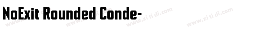 NoExit Rounded Conde字体转换